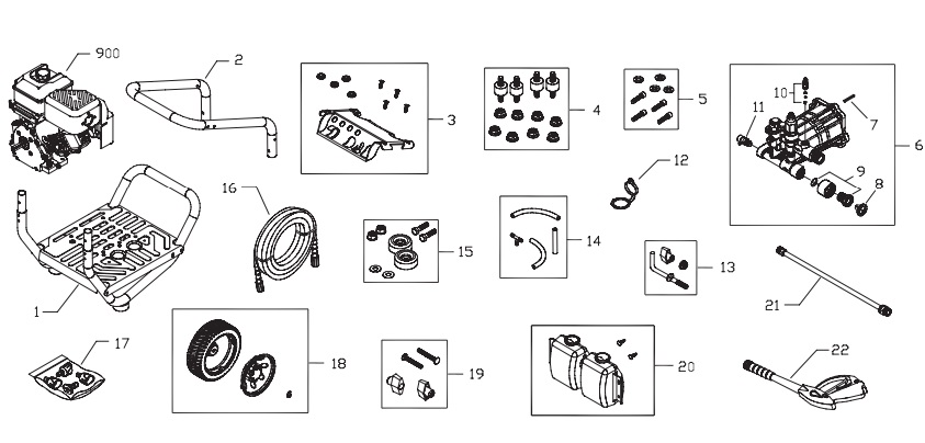 briggs & stratton 020321-1 power washer parts & manuals